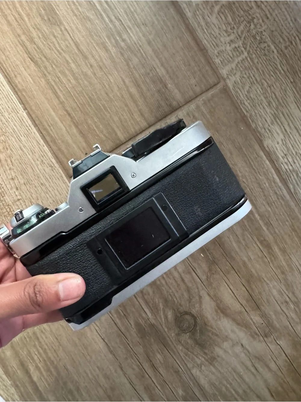 Canon AE-1 Program Film Camera in Black and Silver